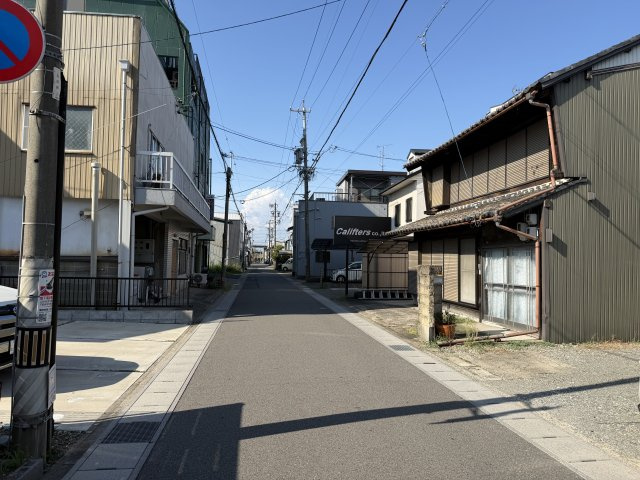 土地　別府の前面道路含む現地写真