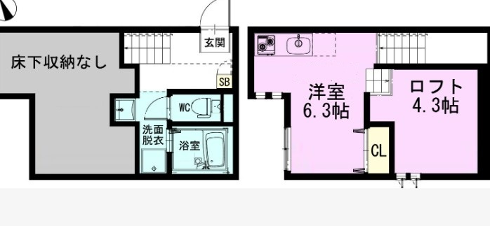  RIZEST　東大宮の間取り