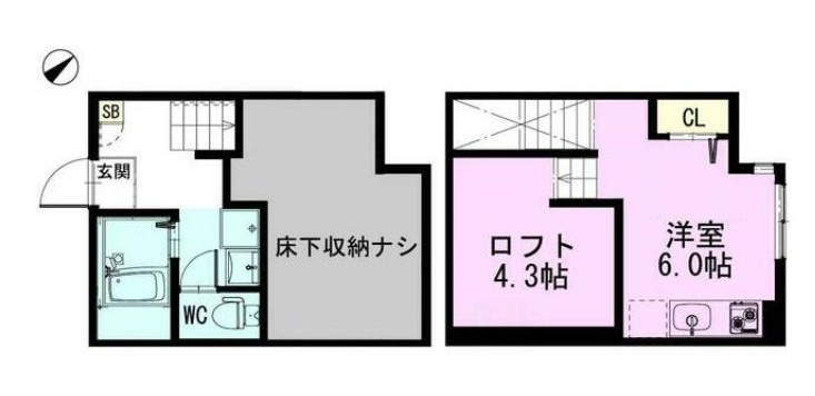 ＲＩＺＥＳＴ　ルミエンの間取り