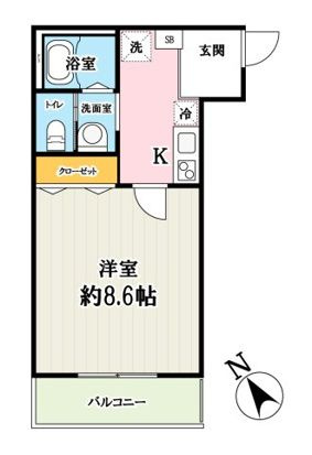 キャメル大宮西の間取り