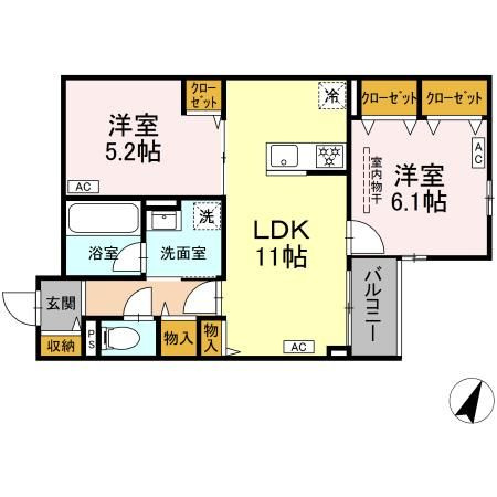 MOCRAFT南小岩の間取り