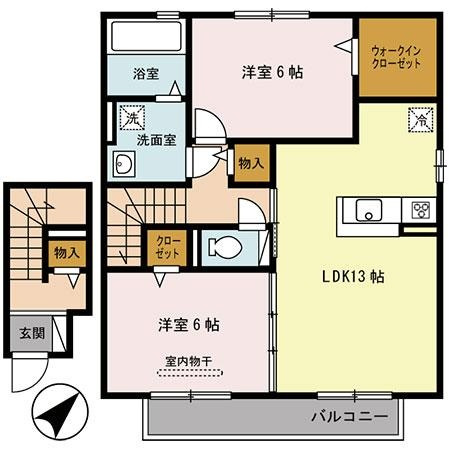ディアコート白水の間取り