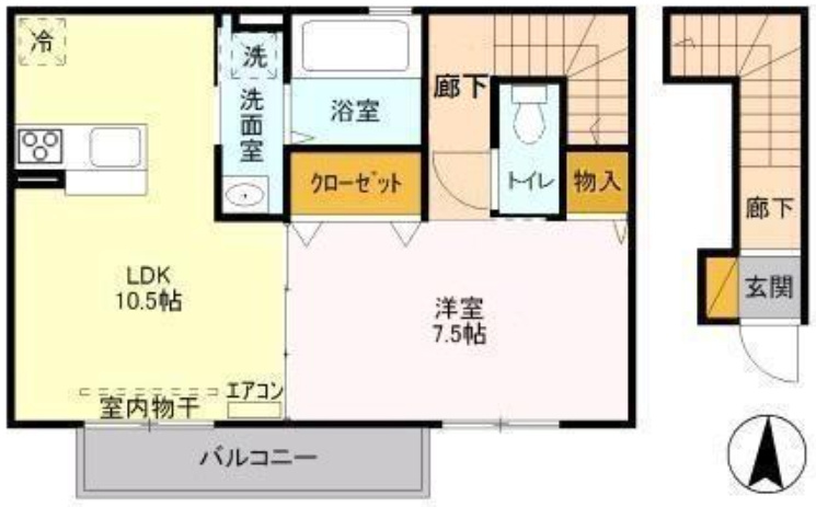 メゾンベールMの間取り