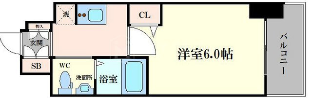 エグゼ弁天町の間取り