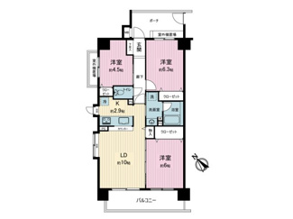 【間取り】 | 朝日パリオ淵野辺 | 図面と現況が異なる場合は、現況優先とします。