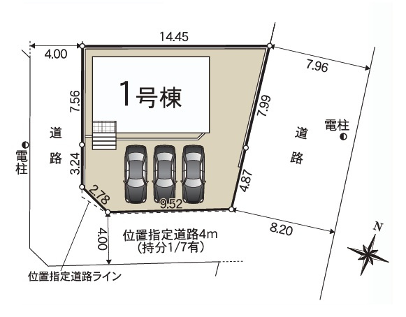【区画図】 | 沼津市上香貫第3　新築一戸建て　全1棟