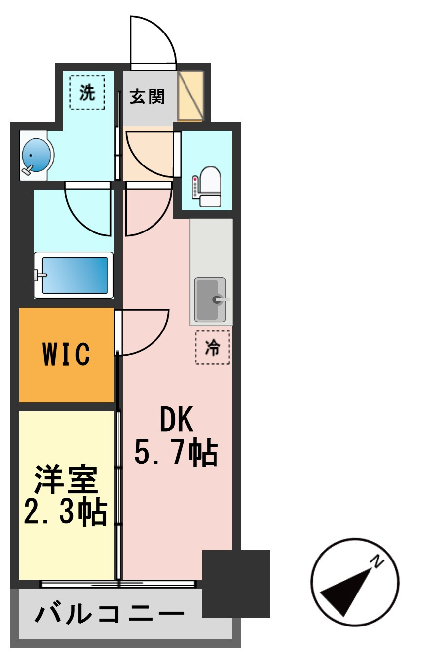 デュオフラッツ一之江Westの間取り