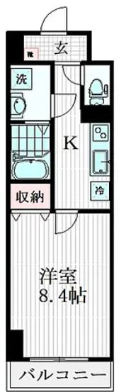 ＧＯＬＤ　ＦＯＲＥＳＴ東向島の間取り