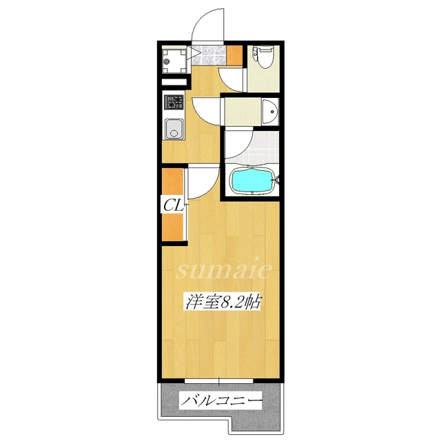 ＤＩＰＳ赤羽北ＥＡＳＴの間取り|東向きのお部屋です♪