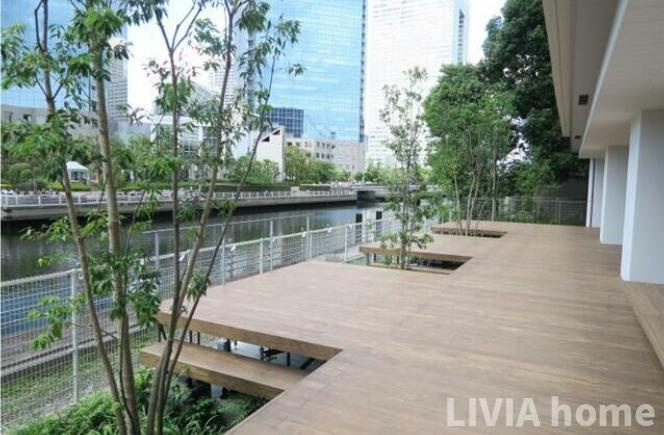 港区海岸２丁目の賃貸マンションのロビー