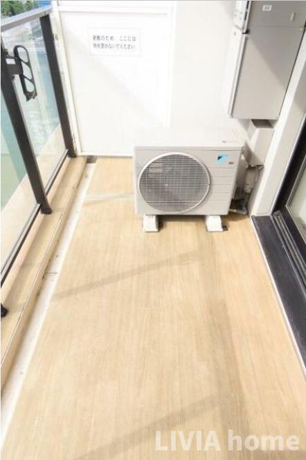 港区海岸２丁目の賃貸マンションのバルコニー|現状と図面が異なる場合は現状を優先いたします。