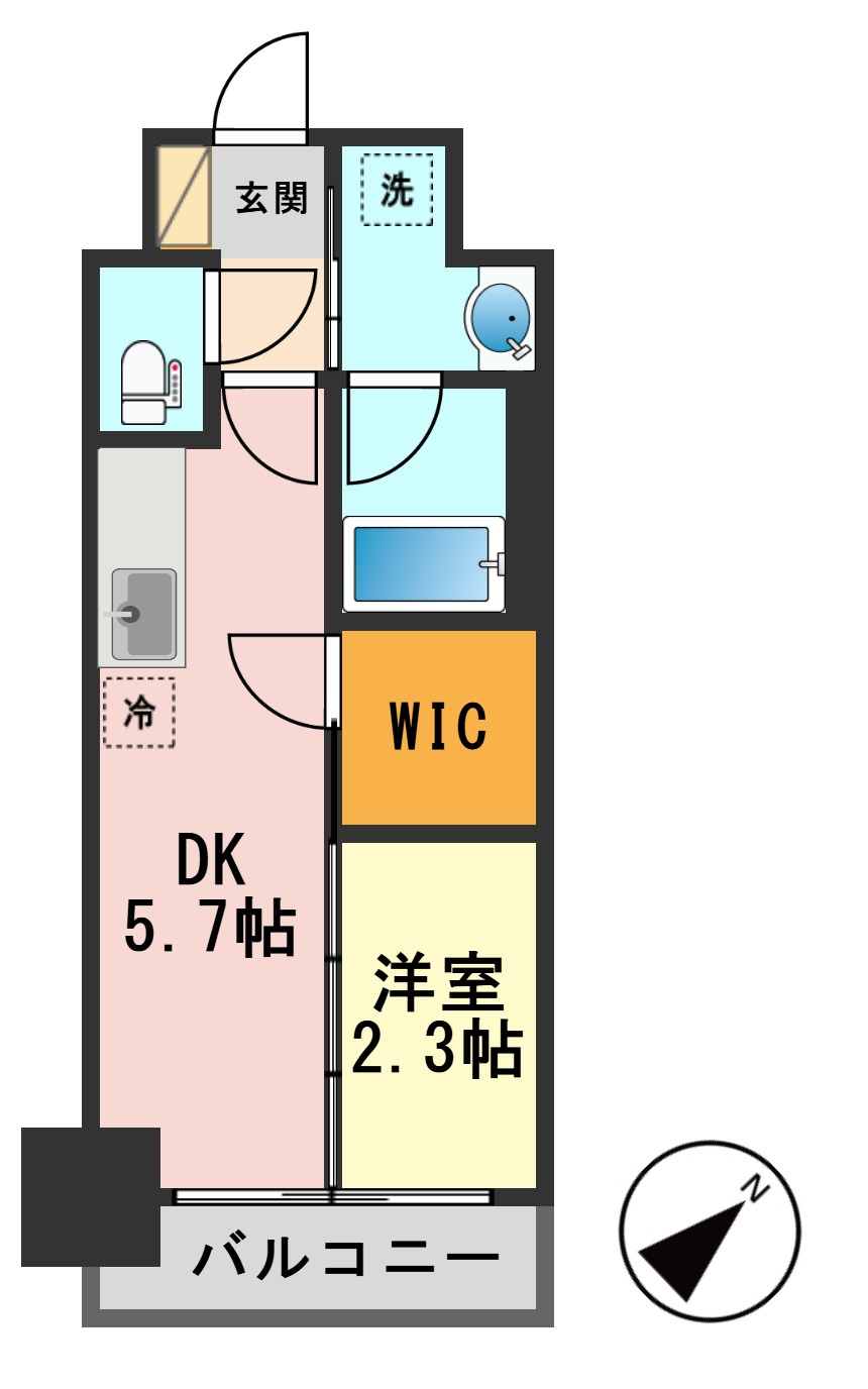 デュオフラッツ一之江Westの間取り