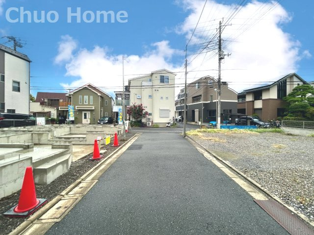 葛飾区南水元4丁目新築分譲住宅の前面道路含む現地写真|前面道路