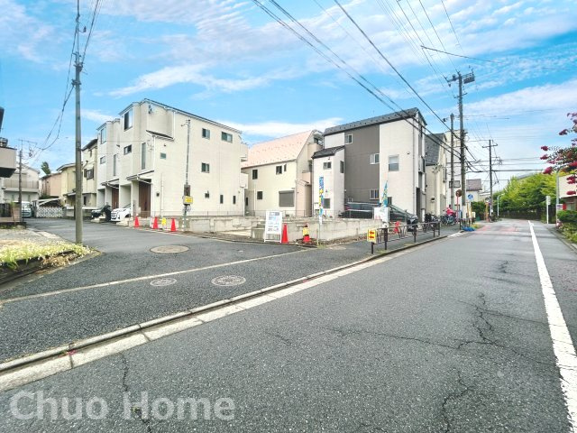 葛飾区南水元4丁目新築分譲住宅の前面道路含む現地写真|前面道路