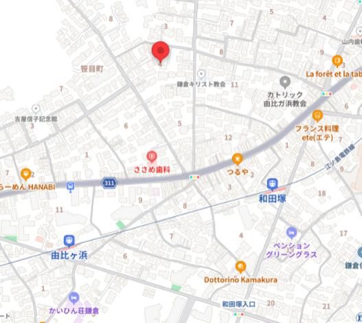 ＡＩ・Ｇｒａｎｄｉｒ鎌倉（エーアイグランディールカマクラ）の地図