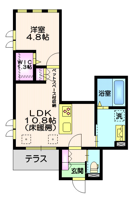 ＡＩ・Ｇｒａｎｄｉｒ鎌倉（エーアイグランディールカマクラ）の間取り
