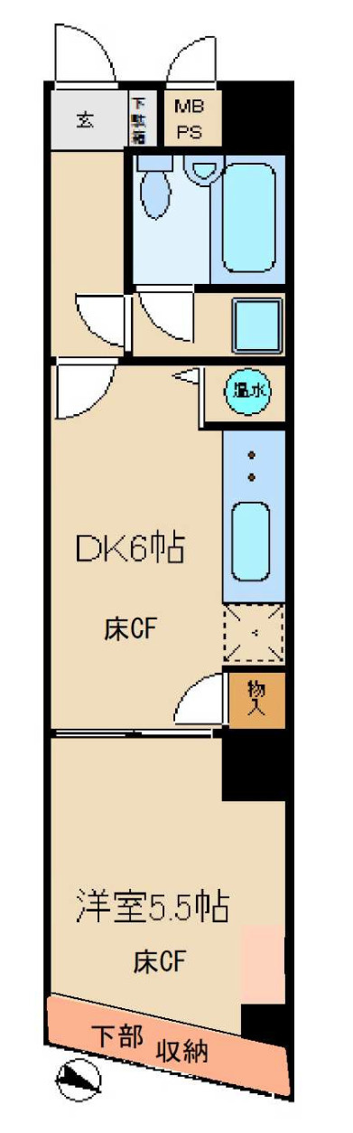グローリア初穂千駄木の間取り
