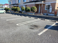 駐車場に車を止められます