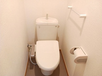 ゆったりとした空間のトイレです