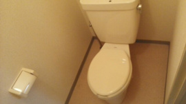 ゆったりとした空間のトイレです