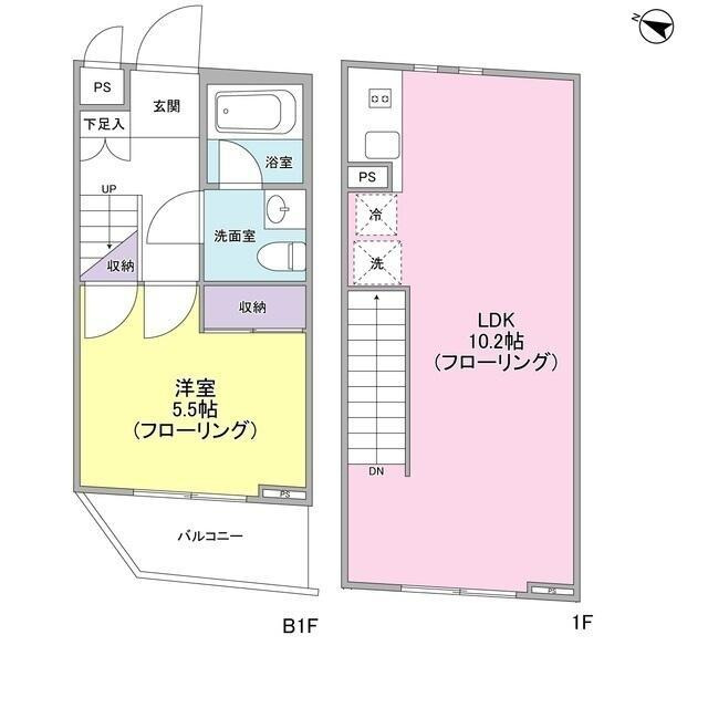 シルバラード広尾の間取り|１LDK