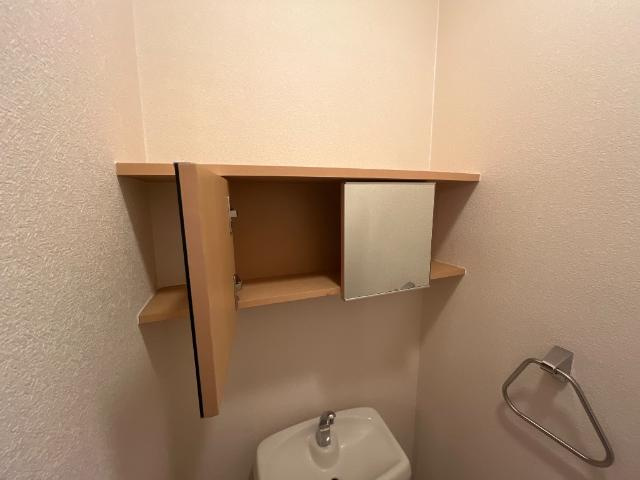 ヒールコートのトイレ|トイレ収納棚