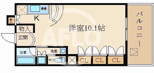 プライムアーバン堺筋本町の間取り|プライムアーバン堺筋本町　間取り