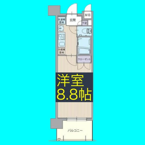 パルティール神宮前の間取り