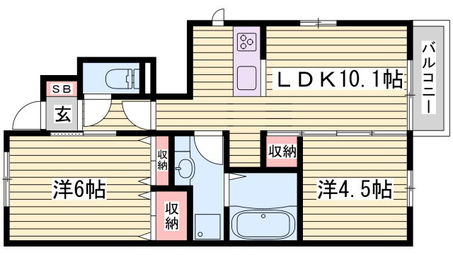 パークハイム六番館の間取り