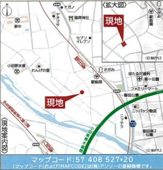 【地図】 | 小田原市蓮正寺　新築戸建て　小田急線「蛍田駅」徒歩3分