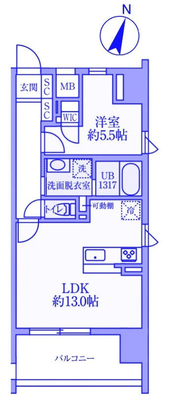 メルシーペール上落合の間取り