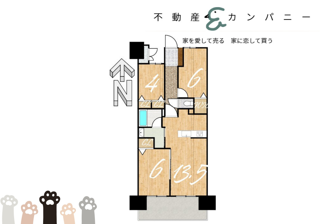ロイヤルガーデン千舟町の間取り