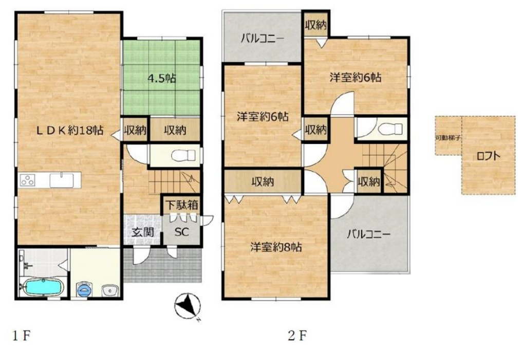 神戸市垂水区千鳥が丘3丁目の間取り