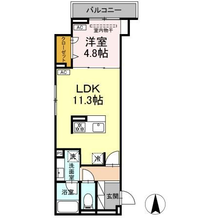 セレスティア北小岩Ⅴの間取り