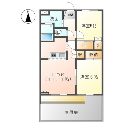 エバーハイツＹＡＳＵＤＡの間取り