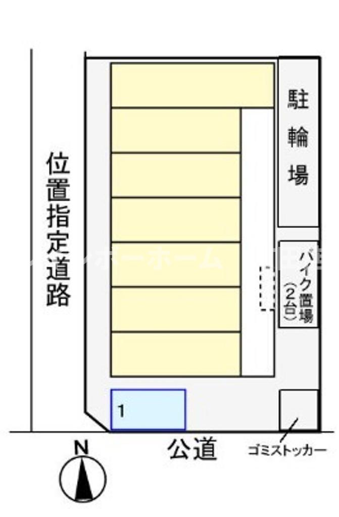 ベル　エミール※初期費用分割あと払いサービス利用可能物件の区画図