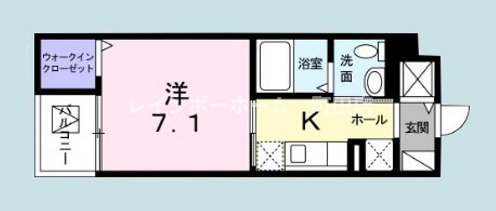 ベル　エミール※初期費用分割あと払いサービス利用可能物件の間取り