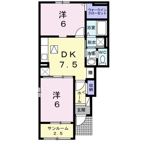 ブライト　ヒル　Ａの間取り
