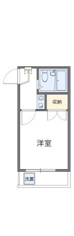 レオパレス朝霞第２の間取り