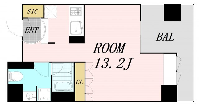 プライムアーバン堺筋本町　仲介手数料無料の間取り