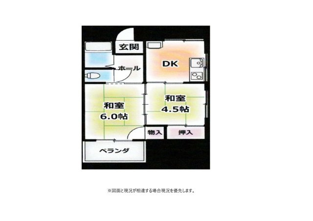 リリーピア208号室の間取り
