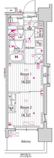 【間取り】 | ガーラ・アヴェニュー木場 | 間取り