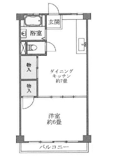浅川コーポの間取り|間取りです。