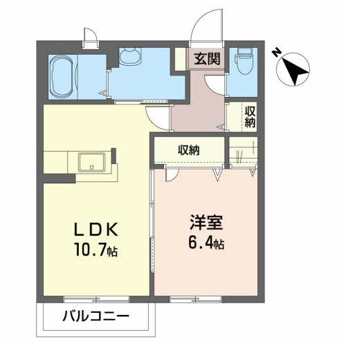 リリー・シャーメゾン Ｆの間取り
