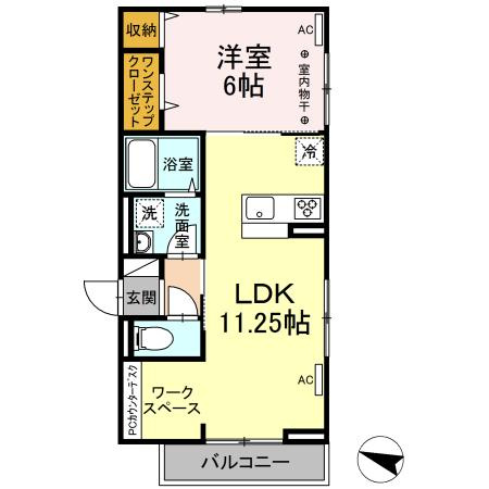 ハイクレア篠崎の間取り