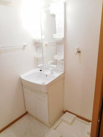 アクアーリオの洗面所|脱衣スペースもあります