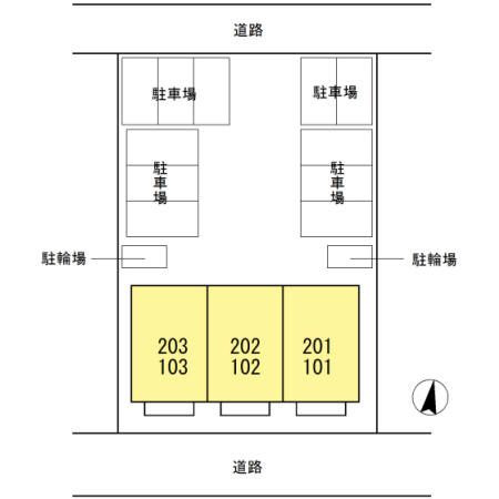 ぺブルコートの区画図