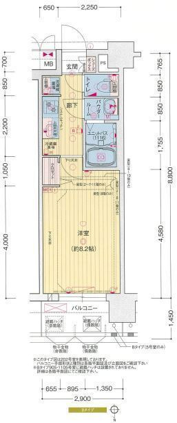 プレサンス横浜大通り公園の間取り
