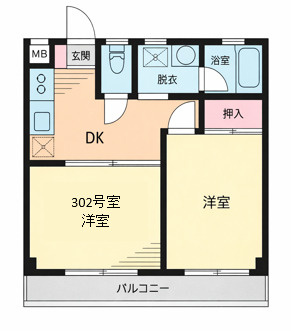 池田マンションの間取り