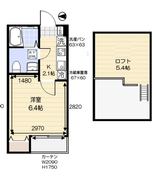 エクセラン柴又の間取り